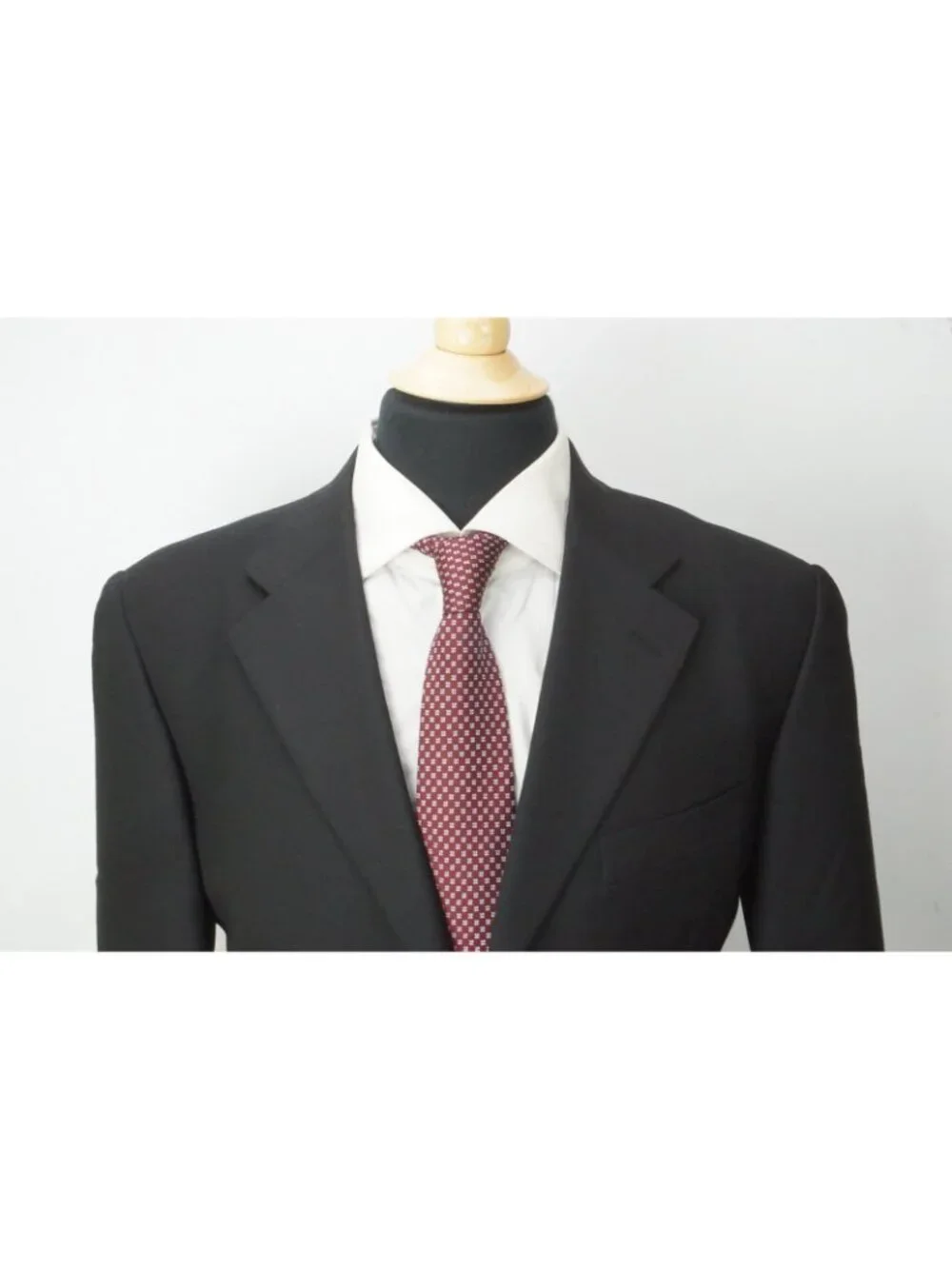 Burberry London Solid Black Wool 2 Pc Suit Jacket Pants Sz 40R BRAND NEW